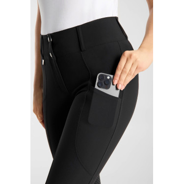 Pantalon Horze Grand Prix Pro grip genoux femme Noir