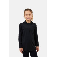 T-shirt d'entrainement Horze Young Rider rafraîchissant Emmie manches longues Noir