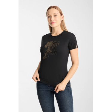 T-shirt Horze western Kathrin femme Noir