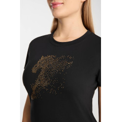 T-shirt Horze western Kathrin femme Noir