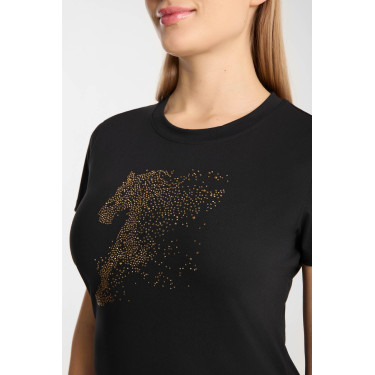 T-shirt Horze western Kathrin femme Noir