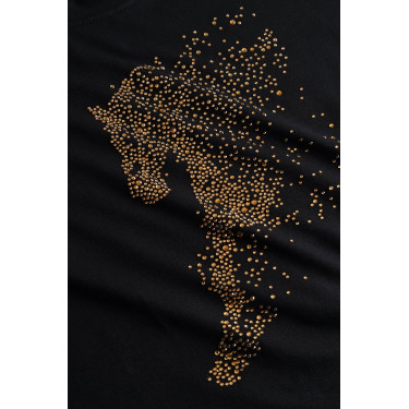 T-shirt Horze western Kathrin femme Noir