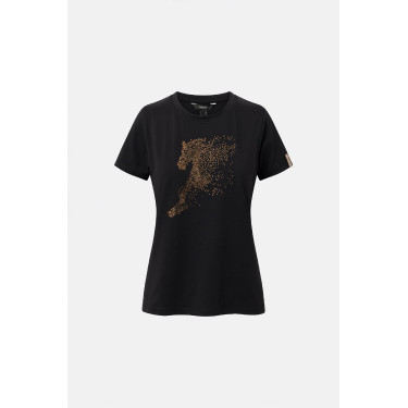 T-shirt Horze western Kathrin femme Noir