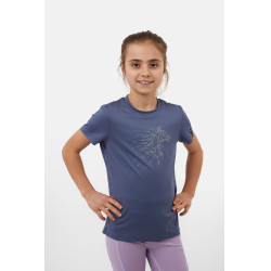 T-Shirt Horze Wilda Young Rider manches courtes Gris