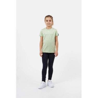 T-Shirt Horze Wilda Young Rider manches courtes Vert céladon
