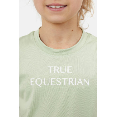 T-Shirt Horze Wilda Young Rider manches courtes Vert céladon
