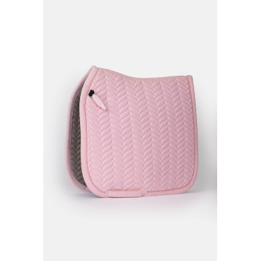 Tapis de selle Horze Velvet Wave dressage Rose pâle Tapis de selle Horze Velvet Wave dressage Rose pâle