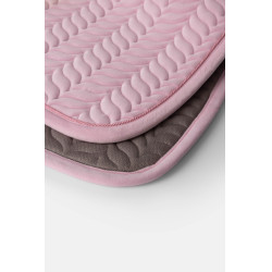 Tapis de selle Horze Velvet Wave dressage Rose pâle Tapis de selle Horze Velvet Wave dressage Rose pâle
