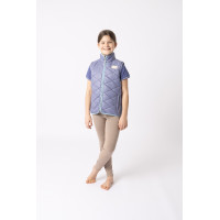 Veste d'équitation sans manches Horze Selina enfant Velvet morning Bleu Veste d'équitation sans manches Horze Selina enfant Velvet morning Bleu