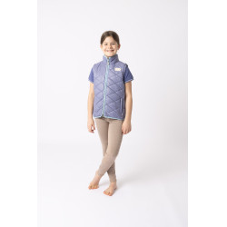 Veste d'équitation sans manches Horze Selina enfant Velvet morning Bleu Veste d'équitation sans manches Horze Selina enfant Velvet morning Bleu