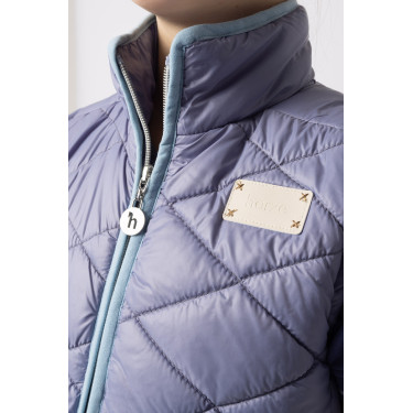 Veste d'équitation sans manches Horze Selina enfant Velvet morning Bleu Veste d'équitation sans manches Horze Selina enfant Velvet morning Bleu