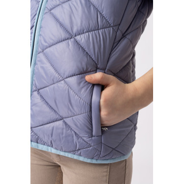 Veste d'équitation sans manches Horze Selina enfant Velvet morning Bleu Veste d'équitation sans manches Horze Selina enfant Velvet morning Bleu