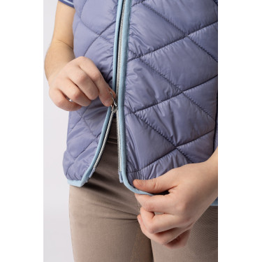 Veste d'équitation sans manches Horze Selina enfant Velvet morning Bleu Veste d'équitation sans manches Horze Selina enfant Velvet morning Bleu