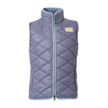 Veste d'équitation sans manches Horze Selina enfant Velvet morning Bleu Veste d'équitation sans manches Horze Selina enfant Velvet morning Bleu