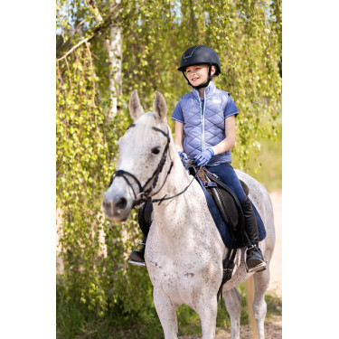 Veste d'équitation sans manches Horze Selina enfant Velvet morning Bleu Veste d'équitation sans manches Horze Selina enfant Velvet morning Bleu