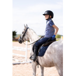 Veste d'équitation sans manches Horze Selina enfant Velvet morning Bleu Veste d'équitation sans manches Horze Selina enfant Velvet morning Bleu