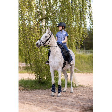 Veste d'équitation sans manches Horze Selina enfant Velvet morning Bleu Veste d'équitation sans manches Horze Selina enfant Velvet morning Bleu