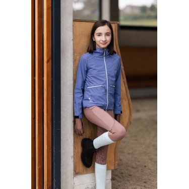 Veste de concours Horze doublée Yona enfant Velvet morning Bleu