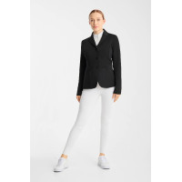 Veste de concours Horze Gisela perforée femme Noir