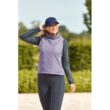 Veste sans manches d'équitation Horze hybride Riley femme Raisin royal Violet