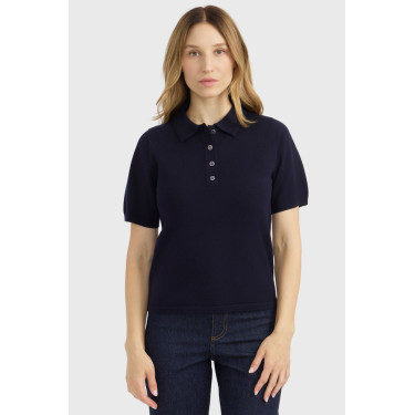 Polo pullover Harcour Cherry femme Marine Bleu marine