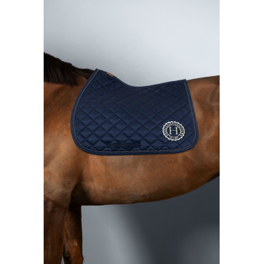 Tapis Sunny et bonnet Funny Harcour pack Marine / doré clair Bleu marine