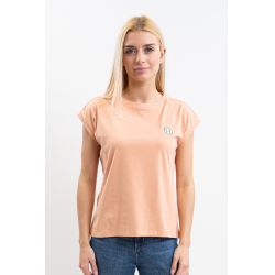 Tee-shirt Harcour Tchaka femme Abricot Orange
