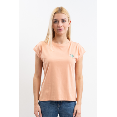 Tee-shirt Harcour Tchaka femme Abricot Orange