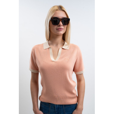 Polo Harcour Peach femme Abricot Orange Polo Harcour Peach femme Abricot Orange