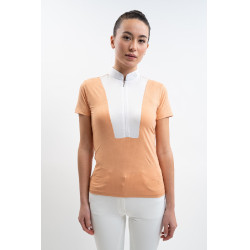 Polo de concours Harcour Paris femme Abricot Orange Polo de concours Harcour Paris femme Abricot Orange