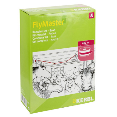 Kit complet ruban attrape-mouches FlyMaster Kerbl 400 m Kit complet ruban attrape-mouches FlyMaster Kerbl 400 m