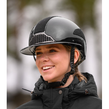 Casque d’équitation Swing H24 Lady Spark Noir brillant paillettes