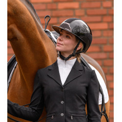 Casque d’équitation Swing H24 Lady Spark Noir brillant paillettes