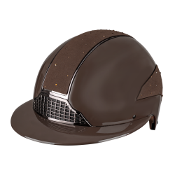 Casque d’équitation Swing H24 Lady Spark Marron brillant paillettes Casque d’équitation Swing H24 Lady Spark Marron brillant paillettes