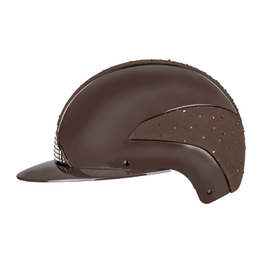 Casque d’équitation Swing H24 Lady Spark Marron brillant paillettes Casque d’équitation Swing H24 Lady Spark Marron brillant paillettes