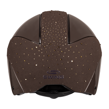 Casque d’équitation Swing H24 Lady Spark Marron brillant paillettes Casque d’équitation Swing H24 Lady Spark Marron brillant paillettes