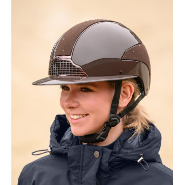 Casque d’équitation Swing H24 Lady Spark Marron brillant paillettes Casque d’équitation Swing H24 Lady Spark Marron brillant paillettes