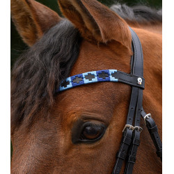 Frontal Waldhausen X-Line Polo noir Bleu / bleu clair