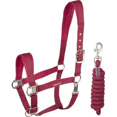 Licol et longe Waldhausen Velvet Grenade Rose
