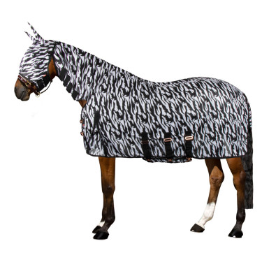 Couverture anti-mouches Imperial Riding Carly Zèbre noir