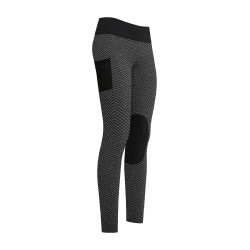 Legging d'équitation Imperial Riding Diamond Bubble Kneegrip Noir