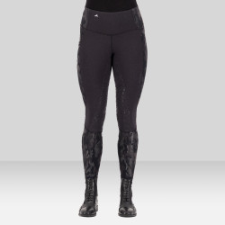 Legging d'équitation Euro-Star Breez FullGrip Noir / camouflage