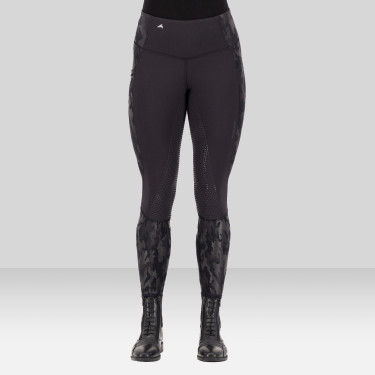 Legging d'équitation Euro-Star Breez FullGrip Noir / camouflage