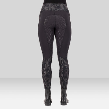 Legging d'équitation Euro-Star Breez FullGrip Noir / camouflage