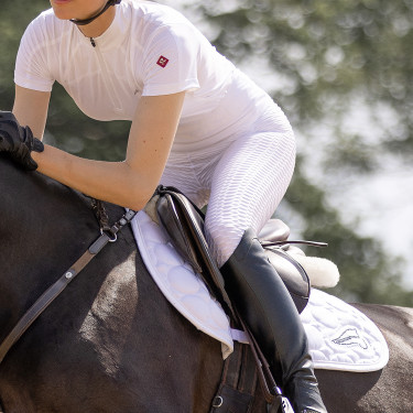 Pantalon d'équitation Euro-Star Flying Famous FullGrip Blanc