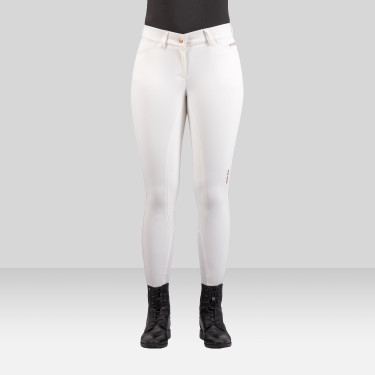 Pantalon d'équitation Euro-Star Arista Fashion Diamond FullGrip Blanc