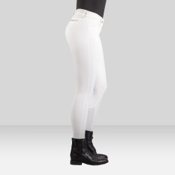 Pantalon d'équitation Euro-Star Arista Fashion Diamond FullGrip Blanc