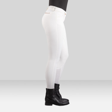 Pantalon d'équitation Euro-Star Arista Fashion Diamond FullGrip Blanc