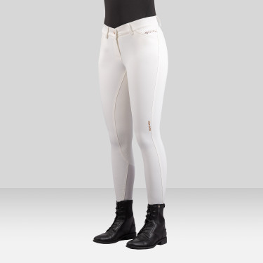 Pantalon d'équitation Euro-Star Arista Fashion Diamond FullGrip Blanc