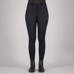 Pantalon d'équitation Euro-star Equitation Queen Diamond FullGrip été Noir